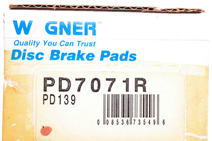 Wagner PD7071R, PD139 Disc Brake Pad Kit NOS