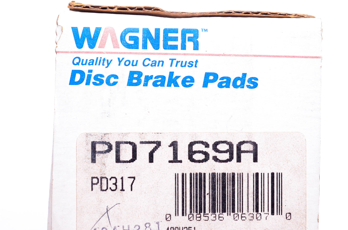 Wagner PD7169A, PD317 Disc Brake Pad Kit NOS