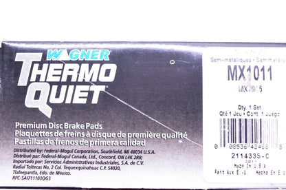 Wagner MX1011, MX7915 Disc Brake Pad Kit NOS