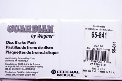 Wagner 65-841 Disc Brake Pad Kit NOS