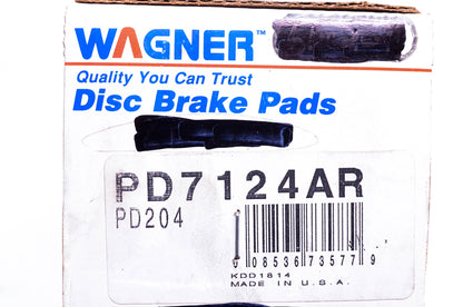 Wagner PD7124AR, PD204 Disc Brake Pad Kit NOS