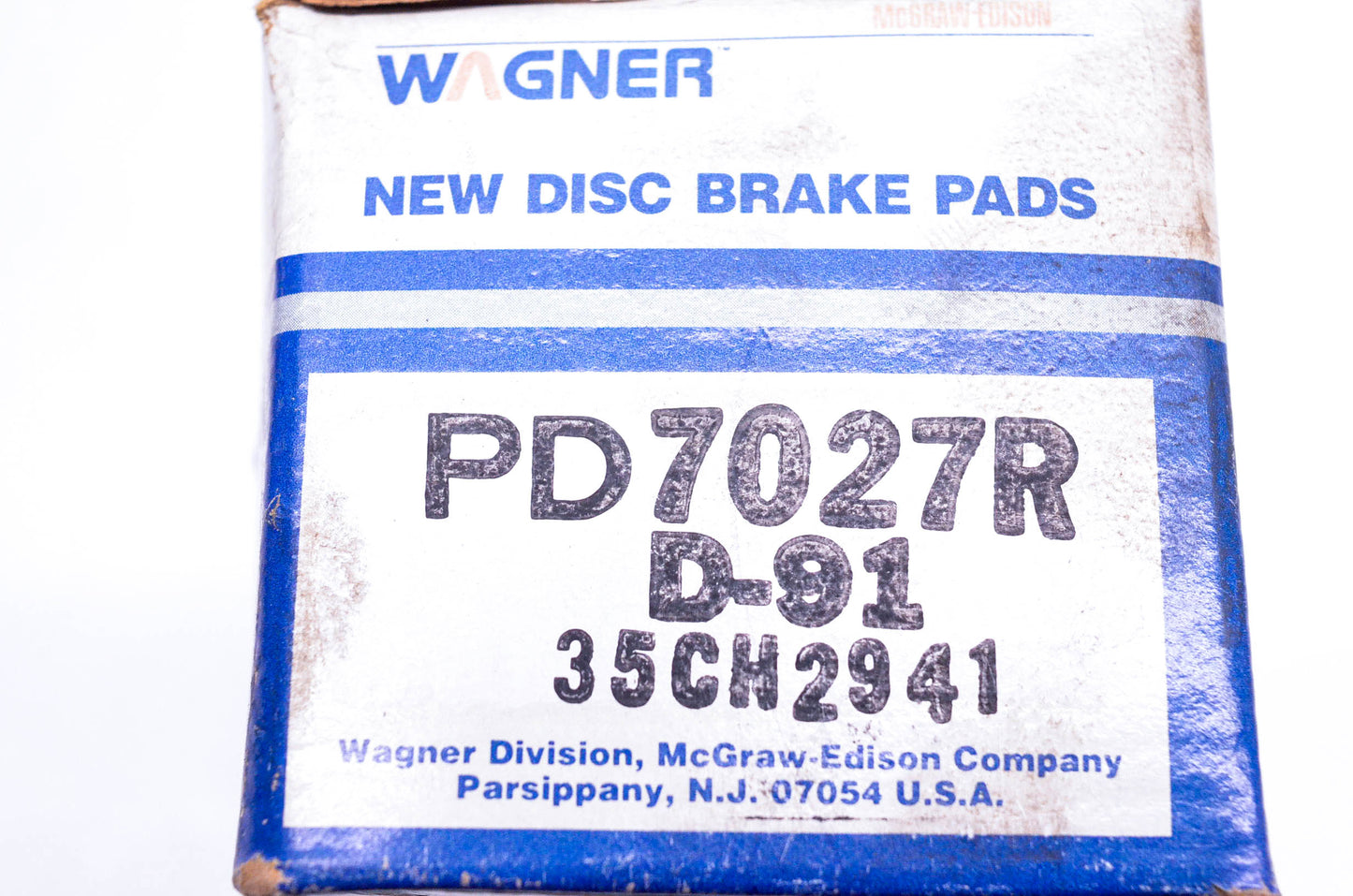Wagner PD7027R D-91 Disc Brake Pad Kit NOS