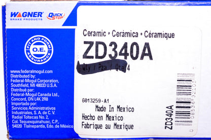 Wagner ZD340A Rear Disc Brake Pad Kit NOS