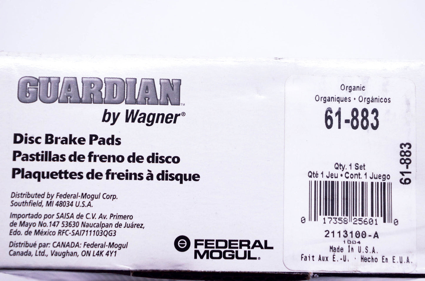 Wagner 61-883 Disc Brake Pad Kit NOS