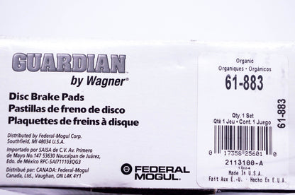 Wagner 61-883 Disc Brake Pad Kit NOS