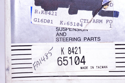 Motorpro 65104, K8421, FA1485 Control Arm Shaft NOS