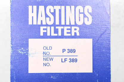 Hastings LF389, P389 Oil Filter NOS