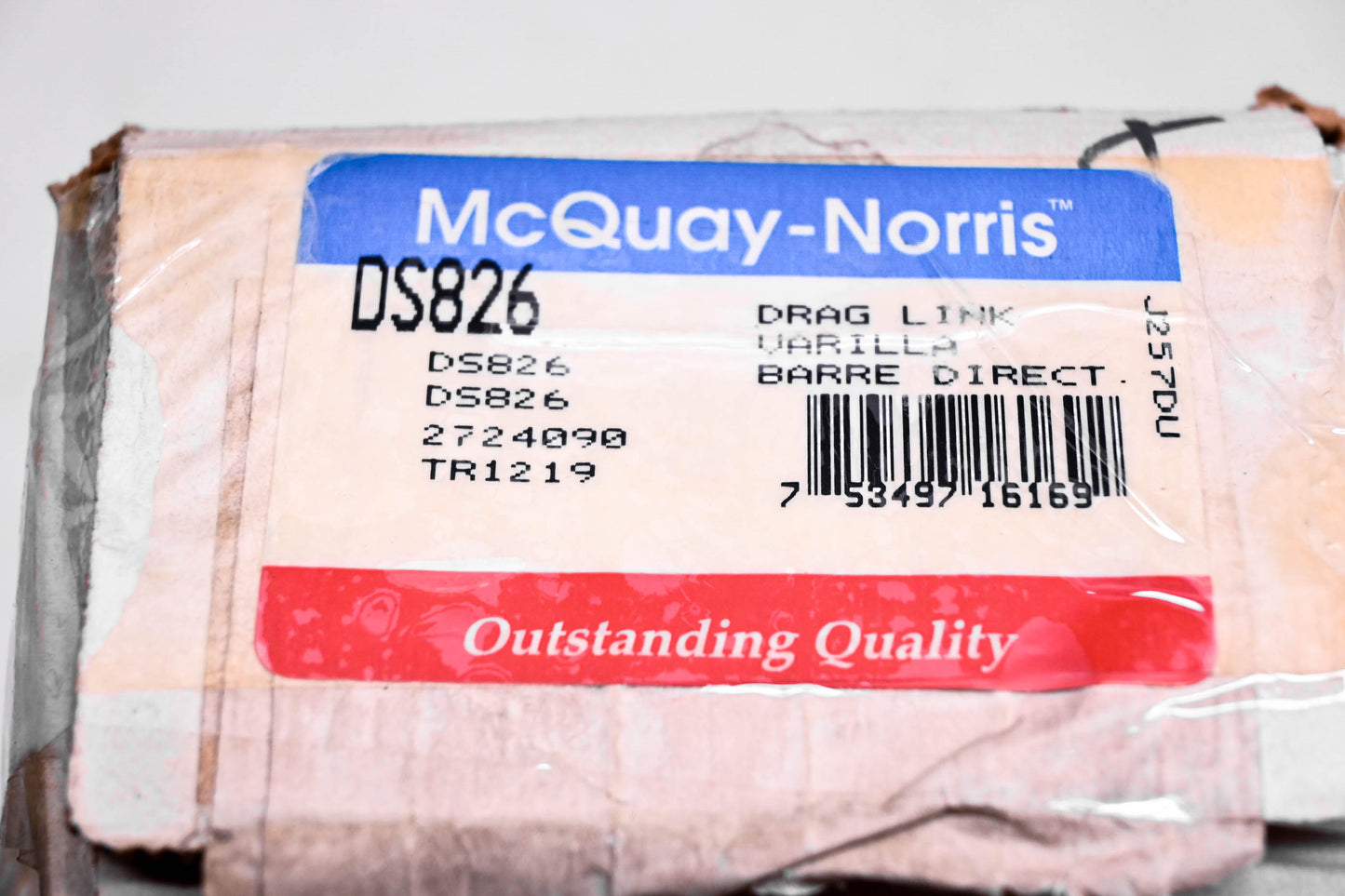 McQuay-Norris DS826, 2724090, TR1219 Drag Link Kit NOS