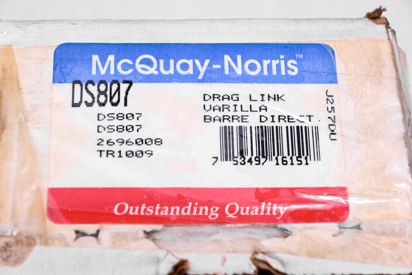 McQuay-Norris DS807, 2696008, TR1009 Drag Link Kit NOS