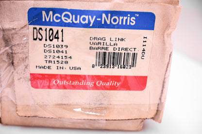 McQuay-Norris DS1041, 2724154, TR1528 Drag Link Kit NOS