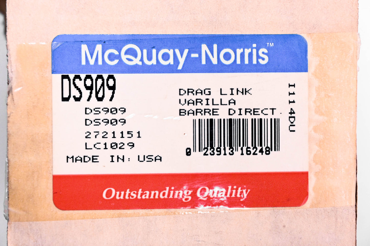 McQuay-Norris DS909, 2721151, LC1029 Drag Link Kit NOS