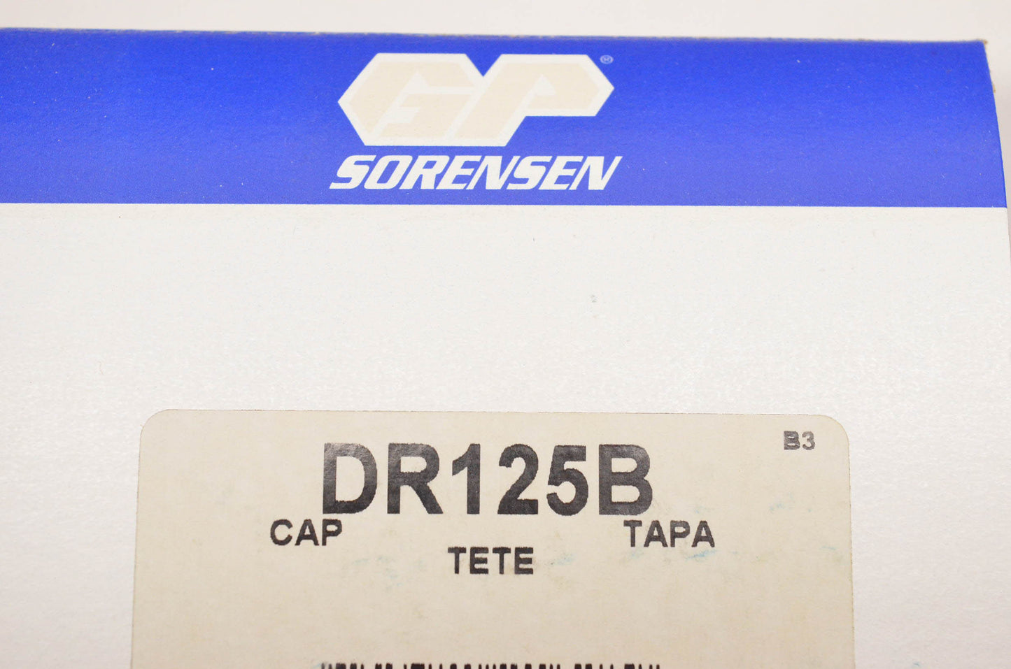GP Sorensen DR125B Cap NOS