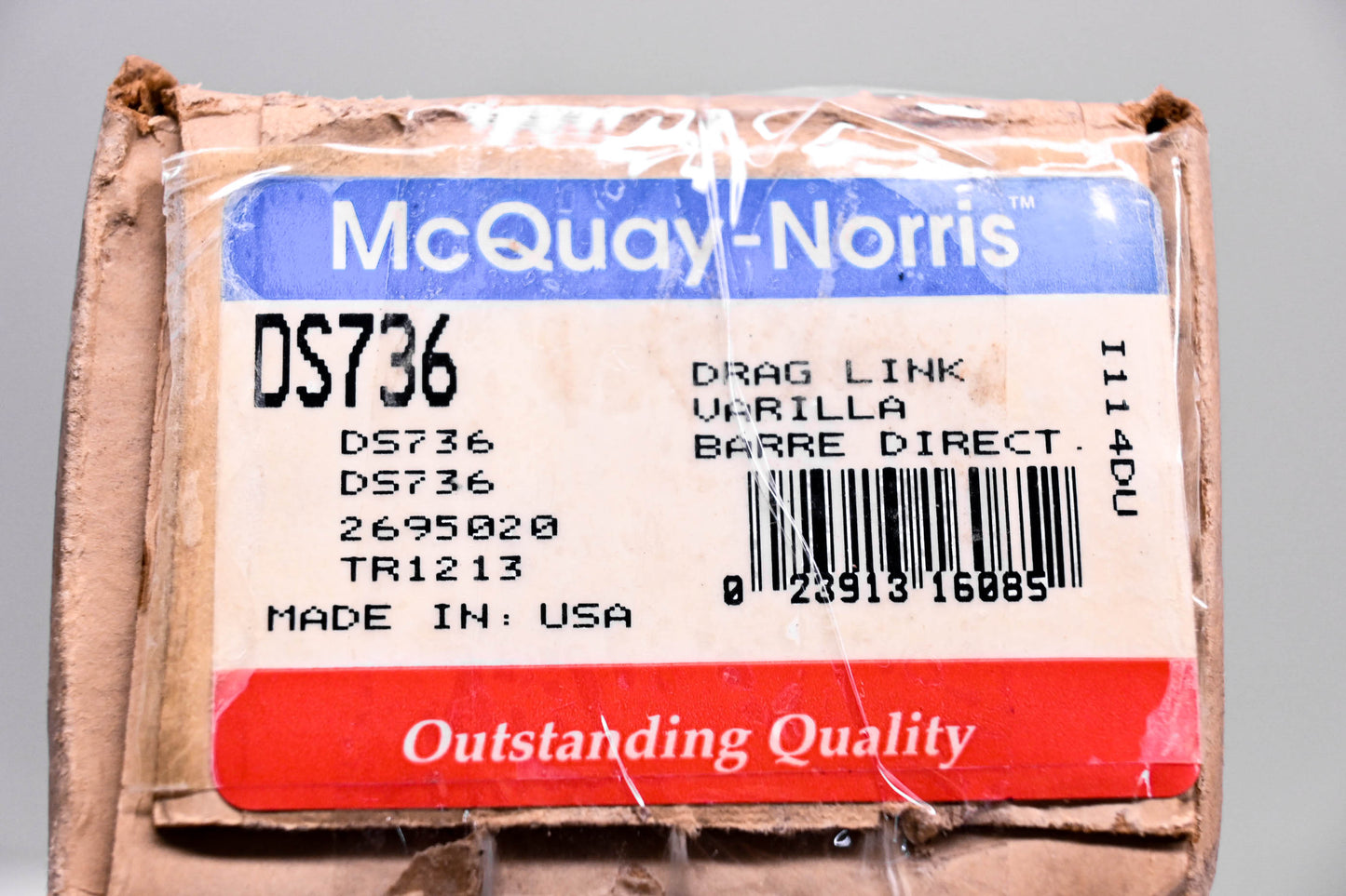 McQuay-Norris DS736, 2695020, TR1213 Drag Link Kit NOS