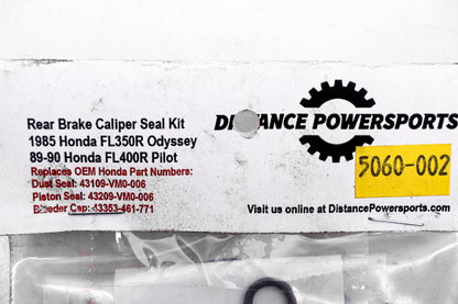 Distance Powersports 5060-002 Rear Brake Caliper Seal Kit NOS