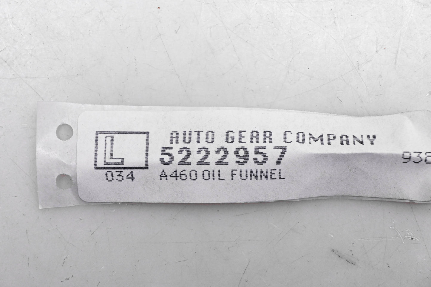 Auto Gear Company 5222957 A460 Oil Funnel NOS