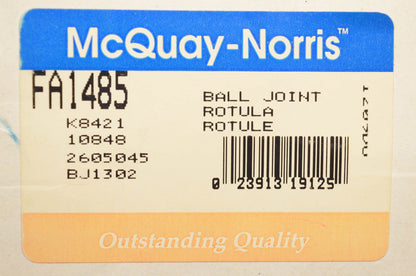 McQuay-Norris FA1485, K8421, 2605045 Suspension Ball Joint Kit NOS