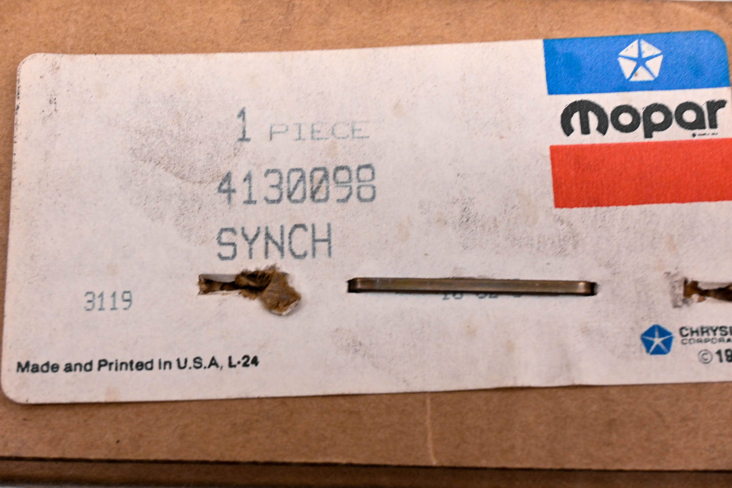 Mopar 4130098 Gear Synchro Assembly NOS