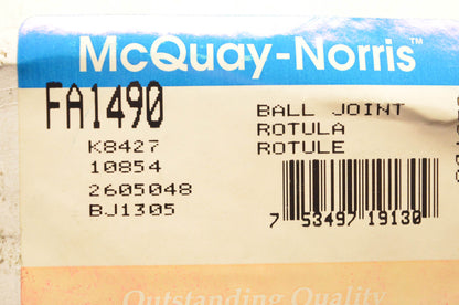McQuay-Norris FA1490, K8427, 2605048 Suspension Ball Joint Kit NOS