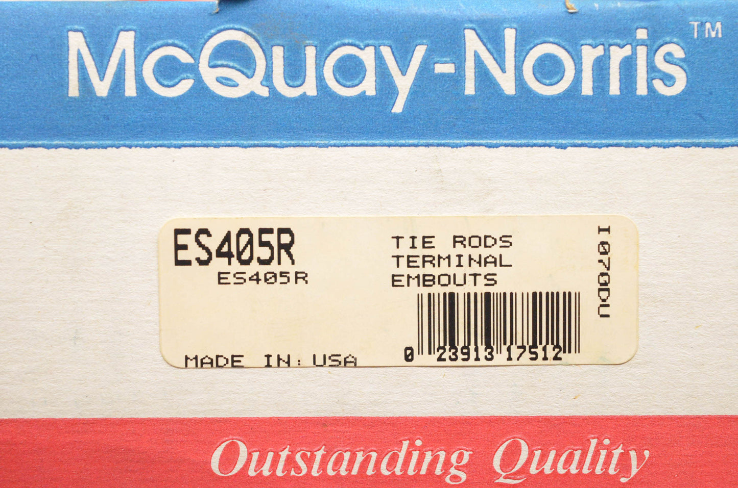 McQuay-Norris ES405R Tie Rod Terminal Kit NOS