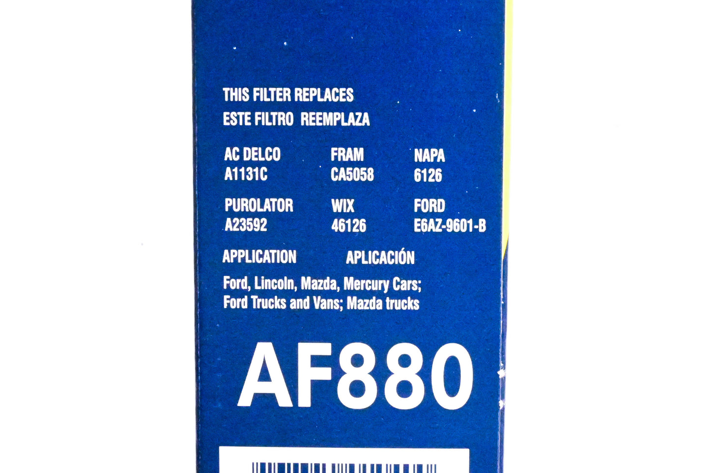 Hastings AF880 Air Filter NOS
