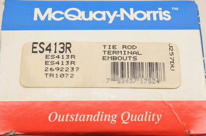 McQuay-Norris ES413R, 2692237, TR1072 Tie Rod Terminal Kit NOS