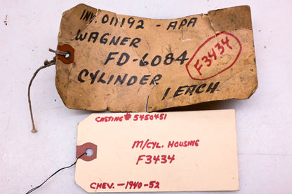 Wagner FD-6084, F3434, 5450451 Master Cylinder Assembly