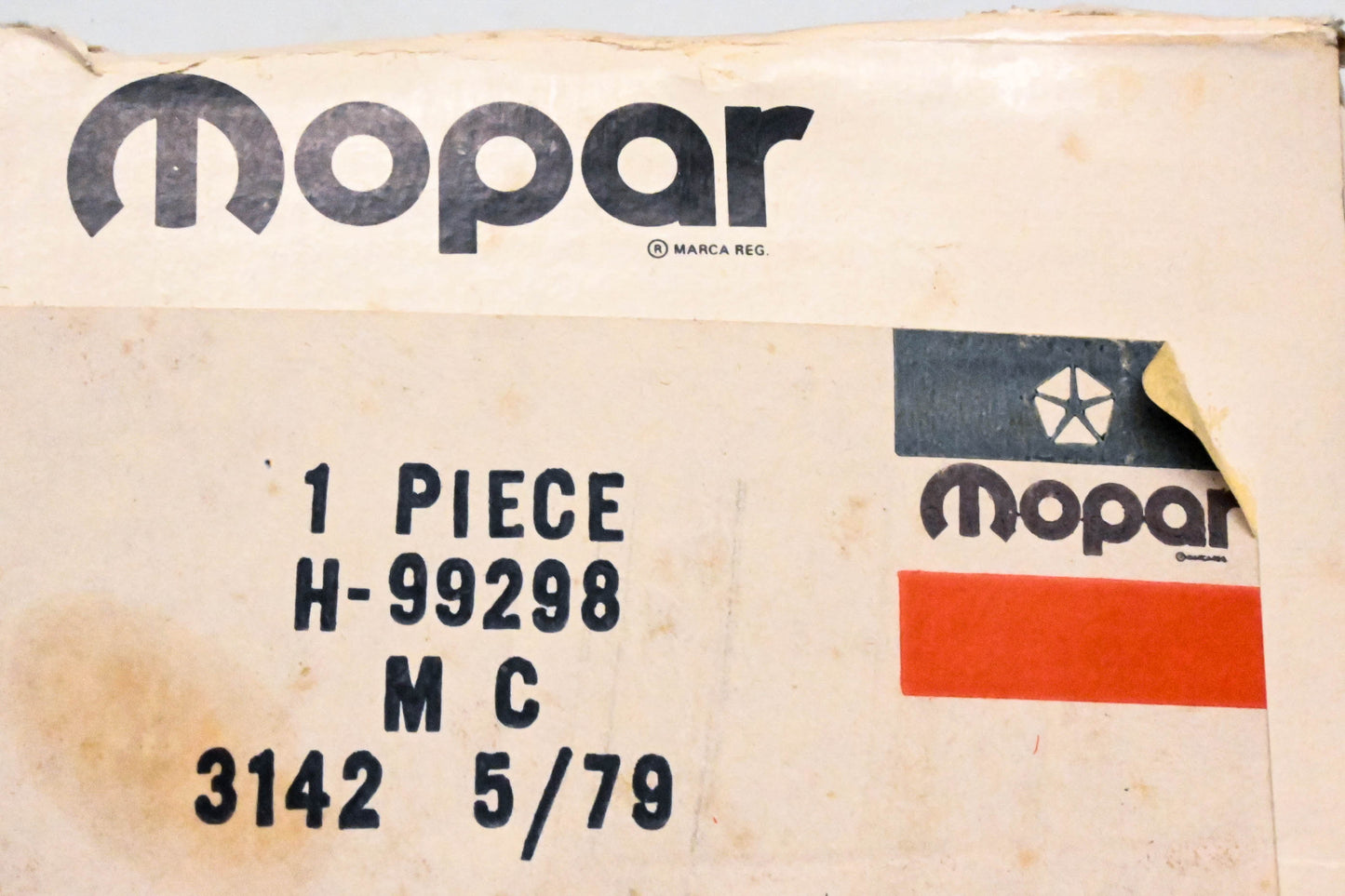 Mopar H99298, H-99298 Master Cylinder Assembly NOS