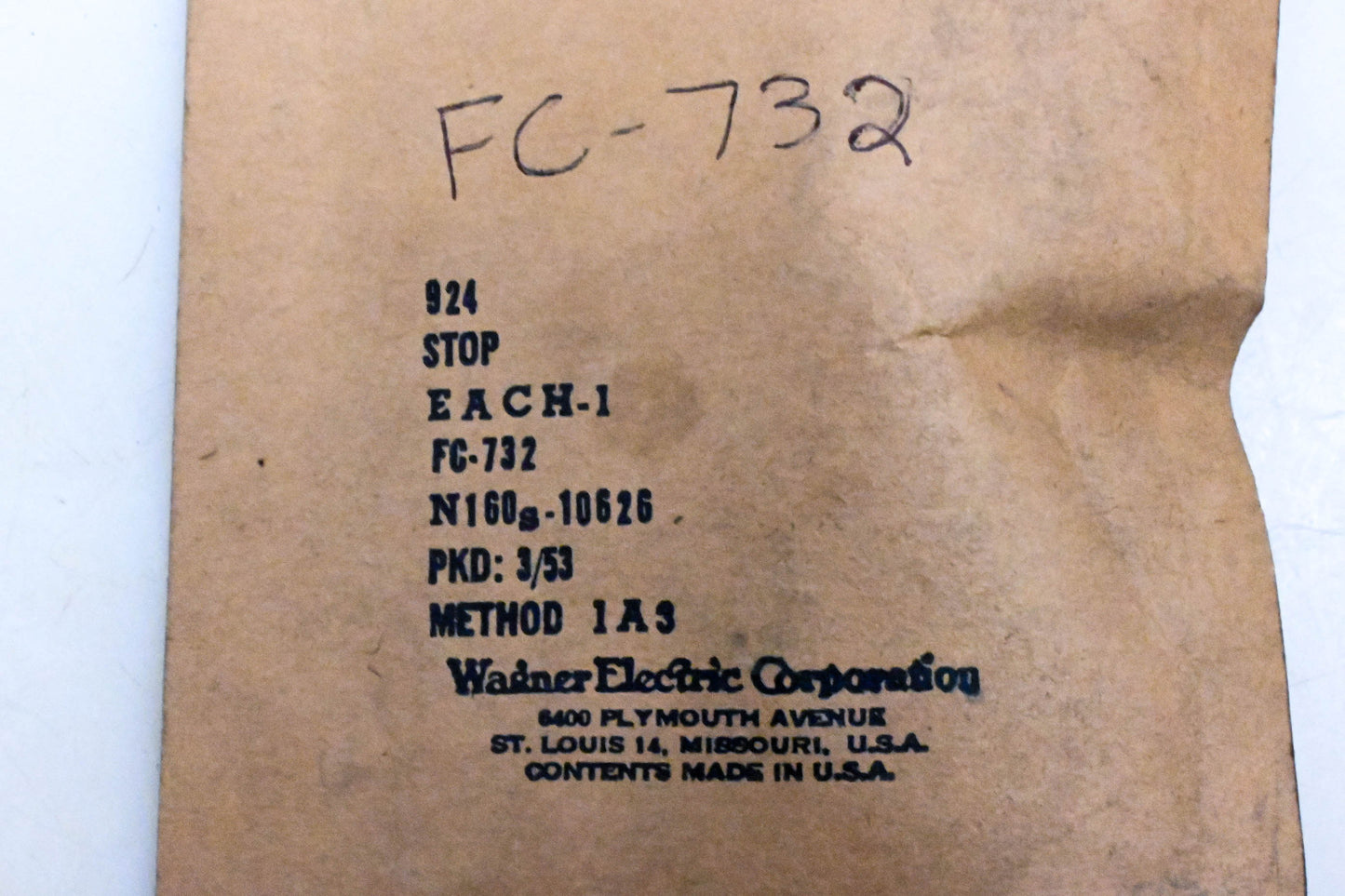 Wagner FC-732, FG-732 Piston Stop Clip NOS