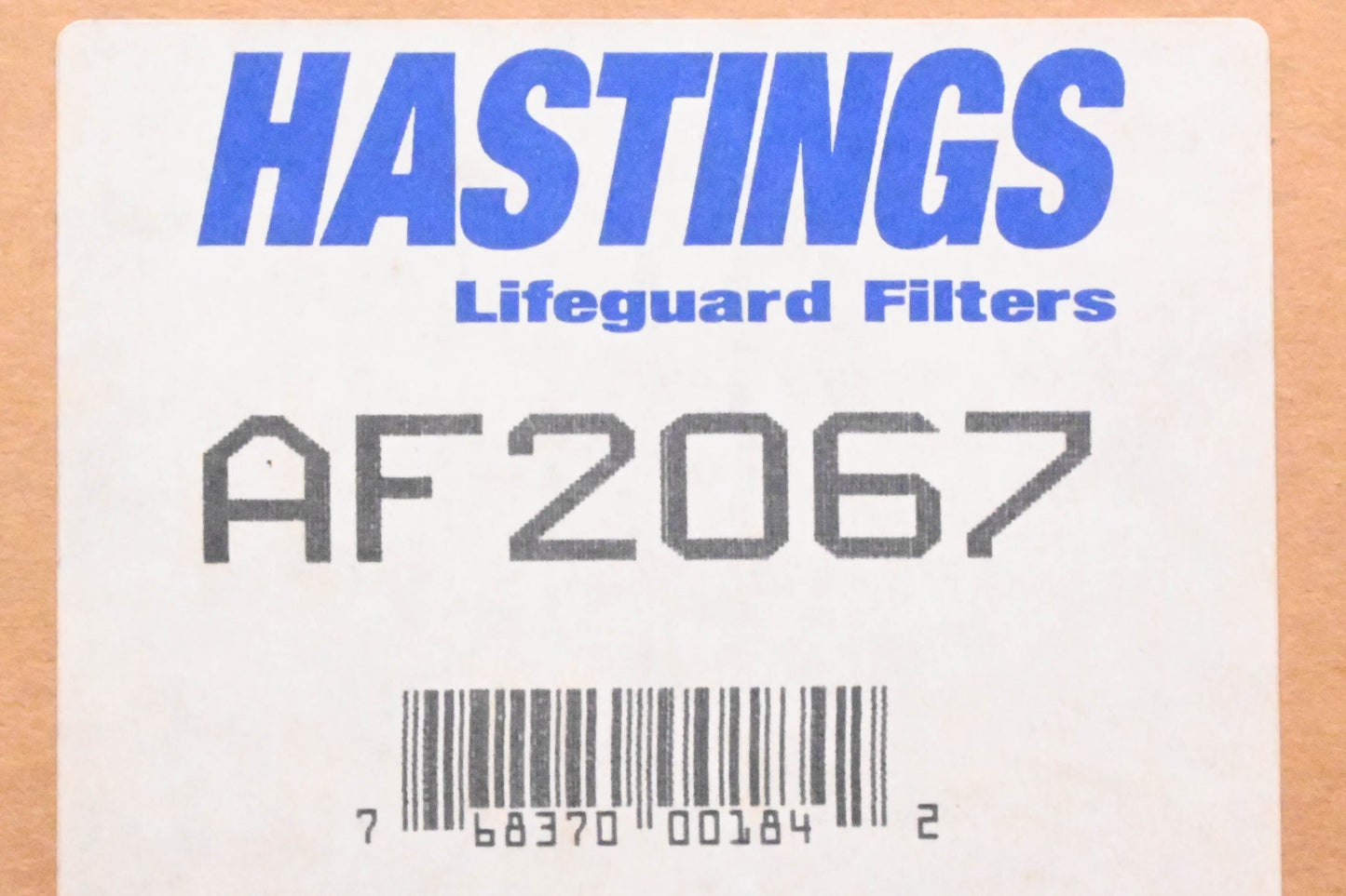Hastings AF2067 Air Filter NOS