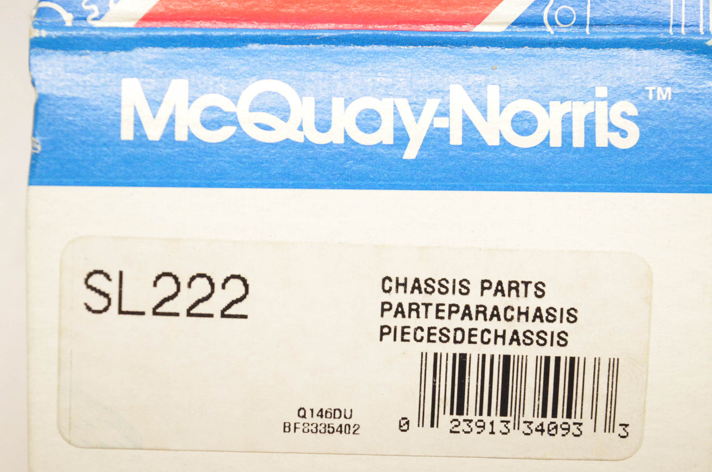McQuay-Norris SL222 Chassis Sway Bar Kit NOS