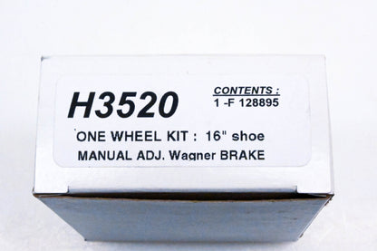 Wagner H3520, F128895 Manual Drum Brake Adjusting Kit NOS