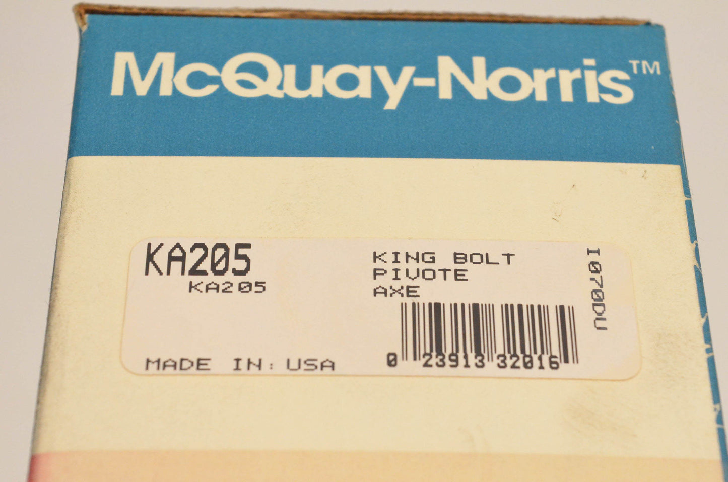 McQuay-Norris KA205 King Bolt Kit NOS