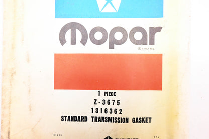 Mopar Z-3675, 1316362 Standard Transmission Gasket Kit NOS
