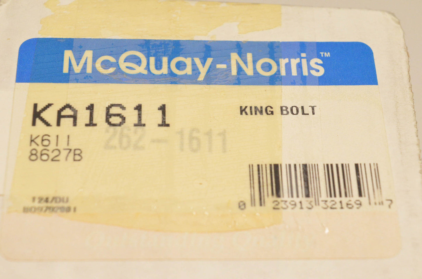 McQuay-Norris KA1611, 8627B, K611 King Bolt Kit NOS