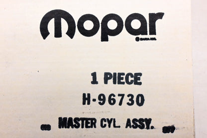 Mopar H96730, H-96730 Master Cylinder Assembly NOS