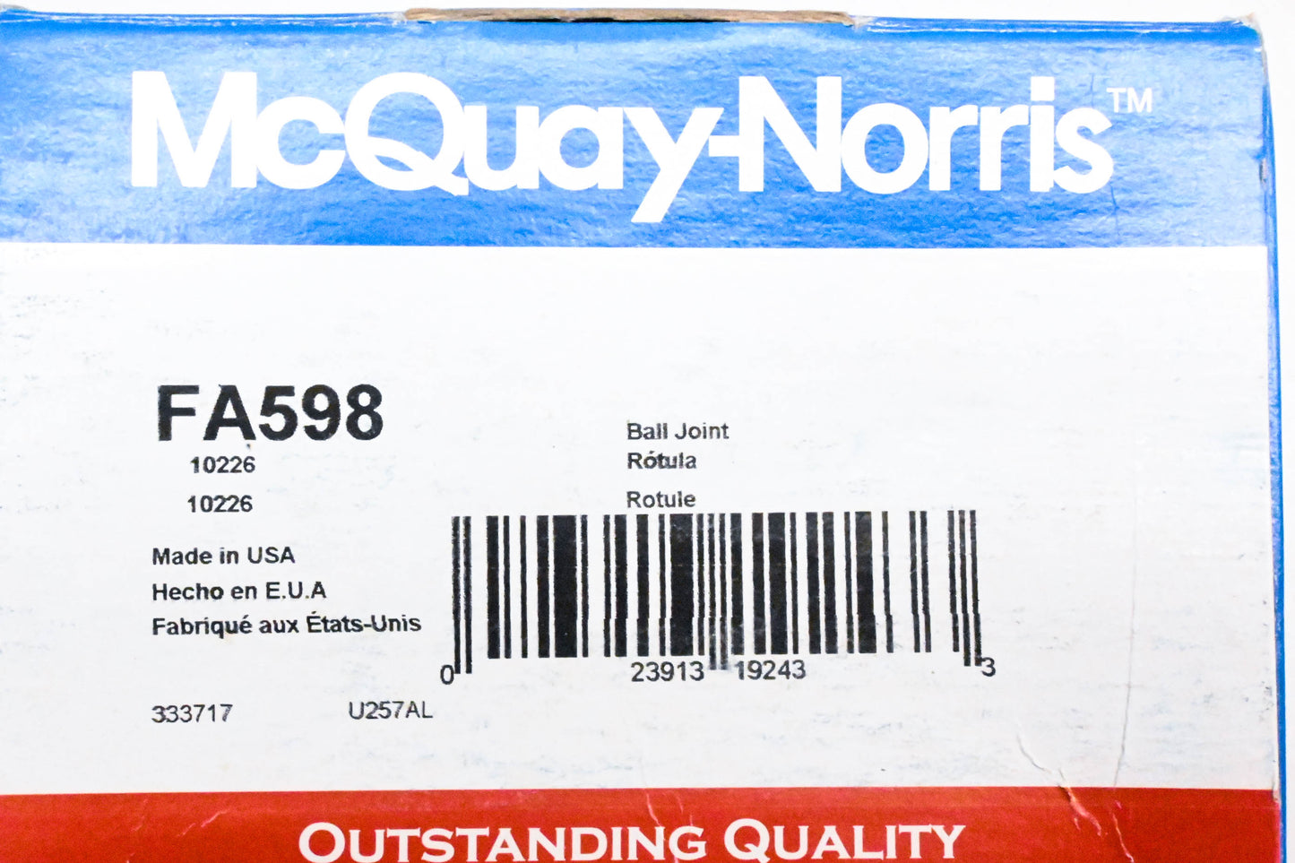 McQuay-Norris FA598 Ball Joint Kit NOS