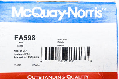 McQuay-Norris FA598 Ball Joint Kit NOS