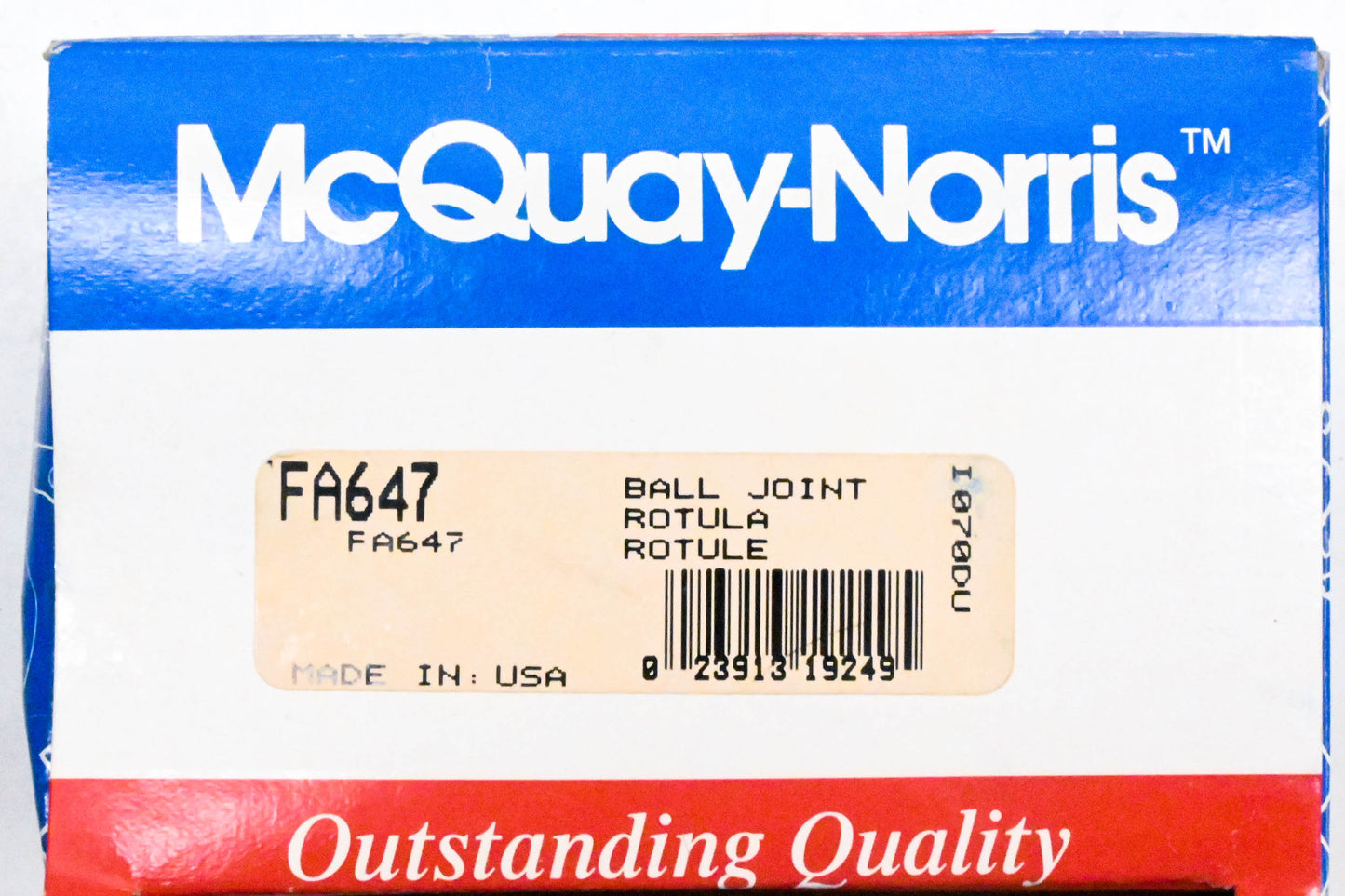 McQuay-Norris FA647 Ball Joint Kit NOS