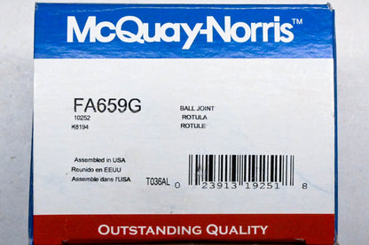 McQuay-Norris FA659G, 10252, K8194 Ball Joint Kit NOS