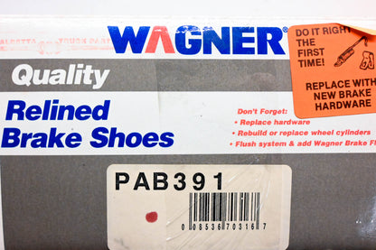 Wagner PAB391 Relined Brake Shoe Kit NOS