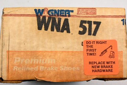 Wagner WNA517 Relined Brake Shoe Kit NOS