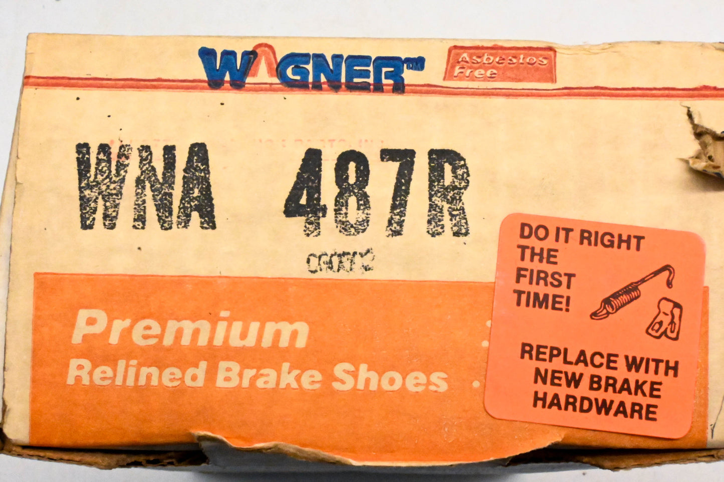 Wagner WNA487R Relined Brake Shoe Kit NOS