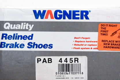 Wagner PAB445R Relined Brake Shoe Kit NOS