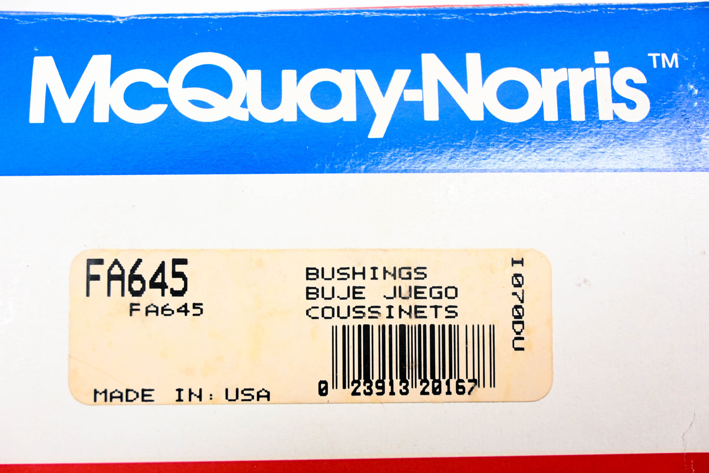 McQuay-Norris FA645 Bushing Kit NOS