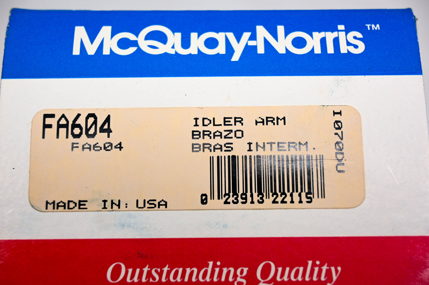 McQuay-Norris FA604 Idler Arm NOS