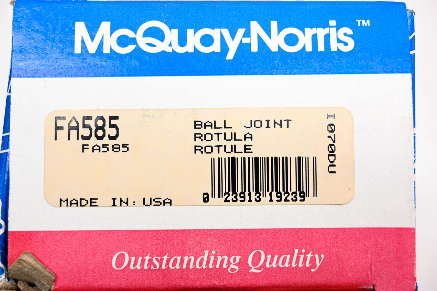 McQuay-Norris FA585 Ball Joint Kit NOS