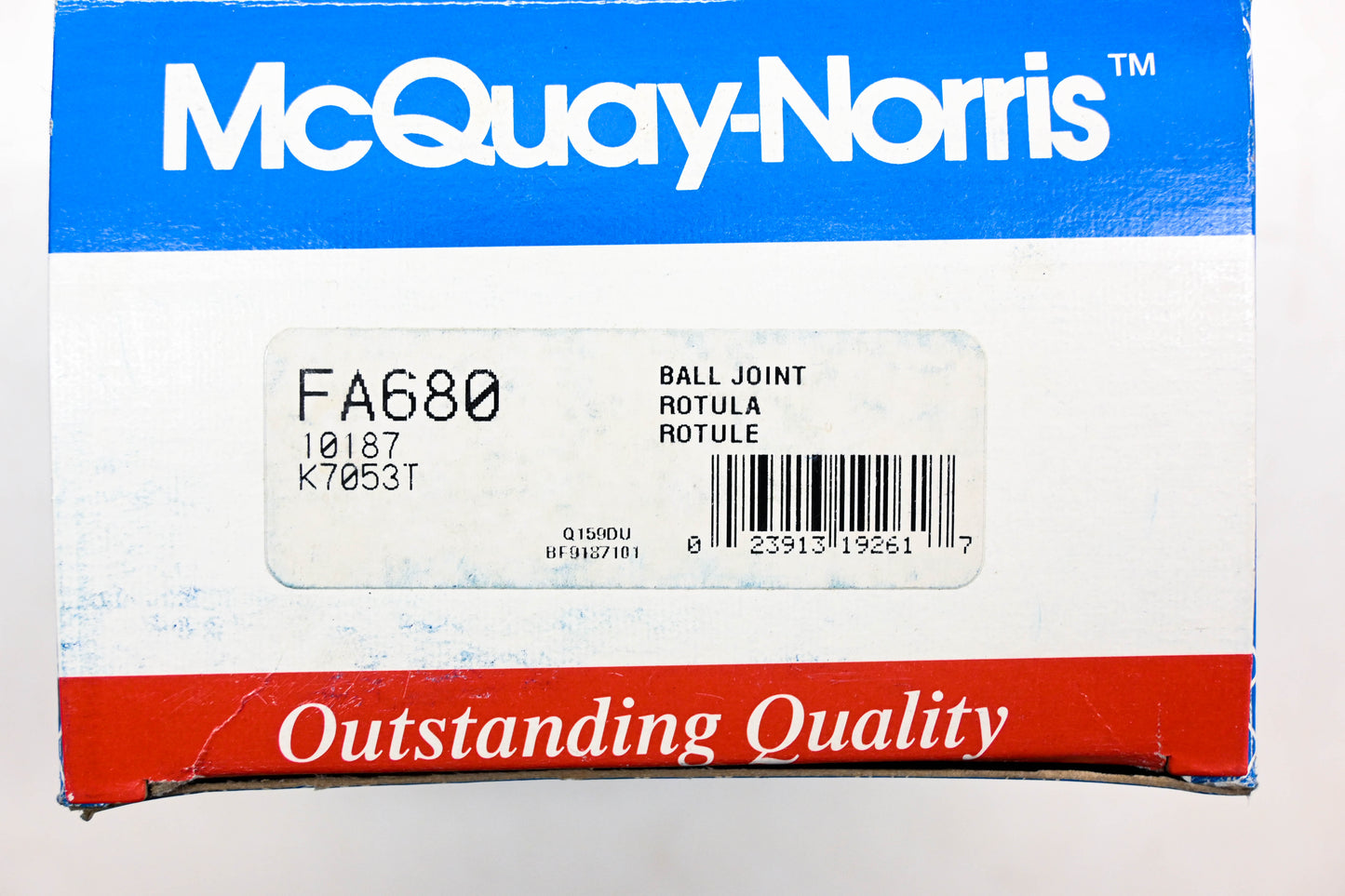 McQuay-Norris FA680, 10187, K7053T Ball Joint Kit NOS