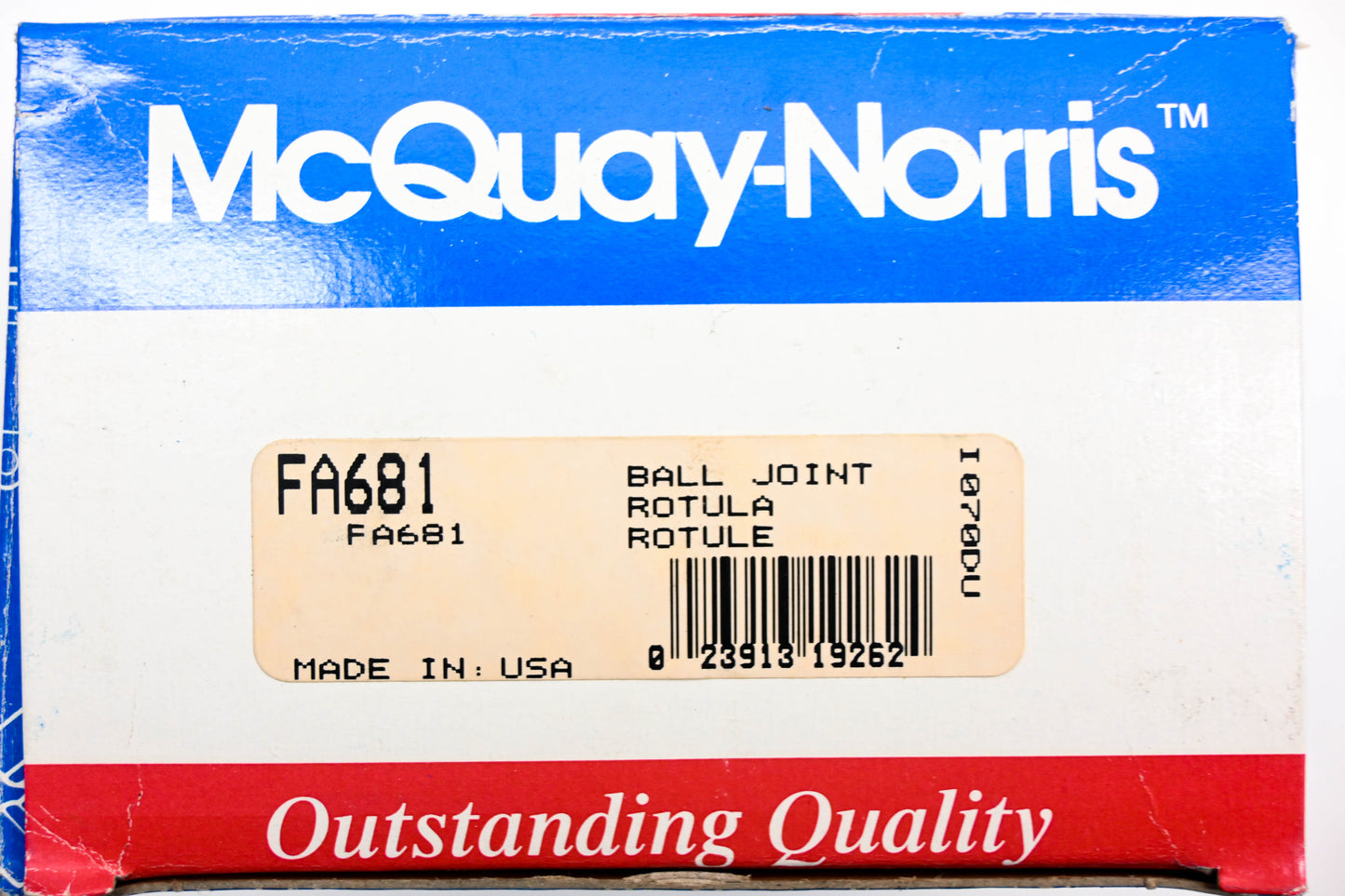 McQuay-Norris FA681 Ball Joint Kit NOS