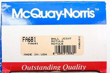 McQuay-Norris FA681 Ball Joint Kit NOS