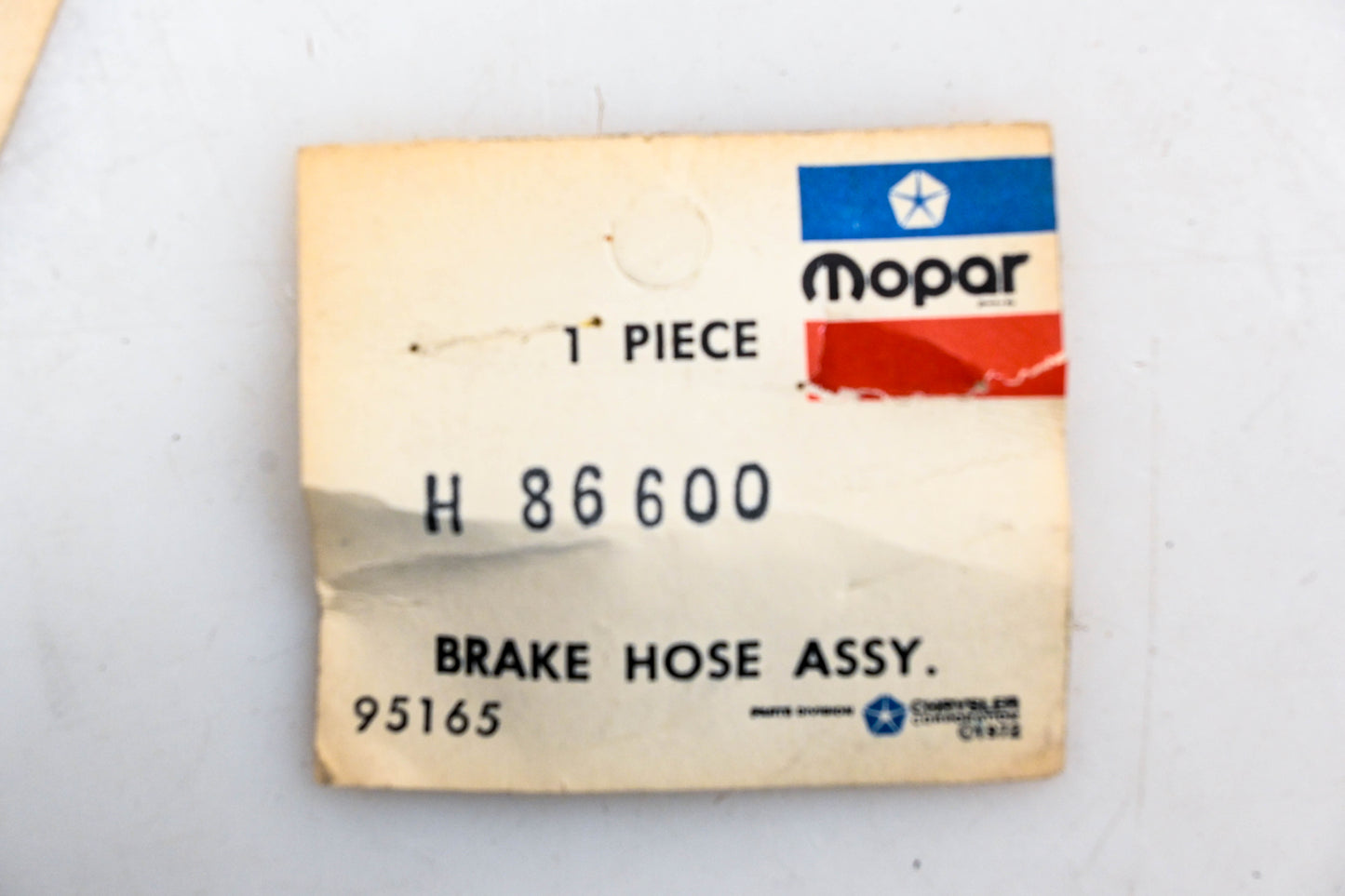 Mopar H86600 Brake Hose NOS